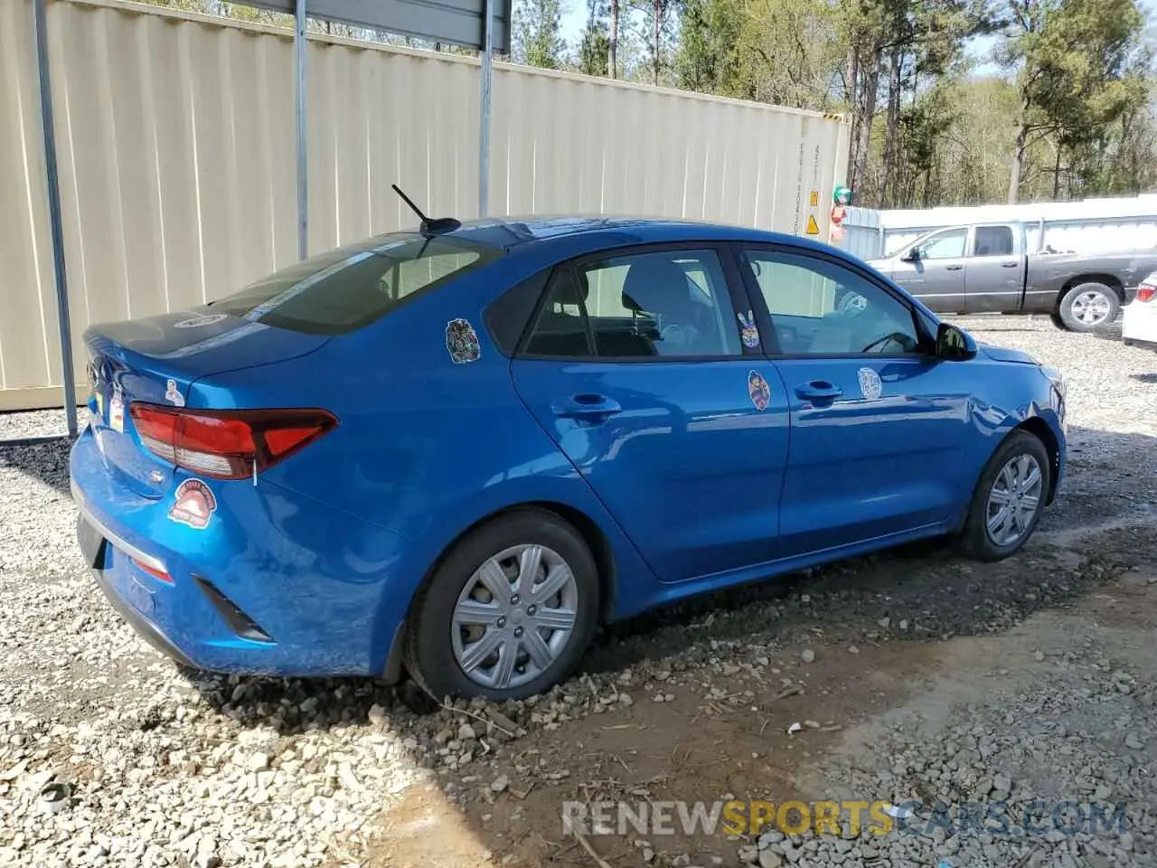 3 Photograph of a damaged car 3KPA24AD8ME395288 KIA RIO 2021
