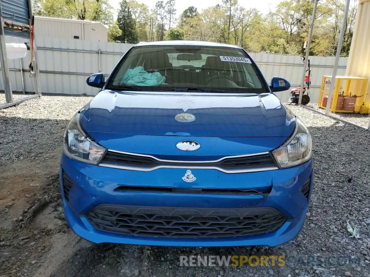 5 Photograph of a damaged car 3KPA24AD8ME395288 KIA RIO 2021