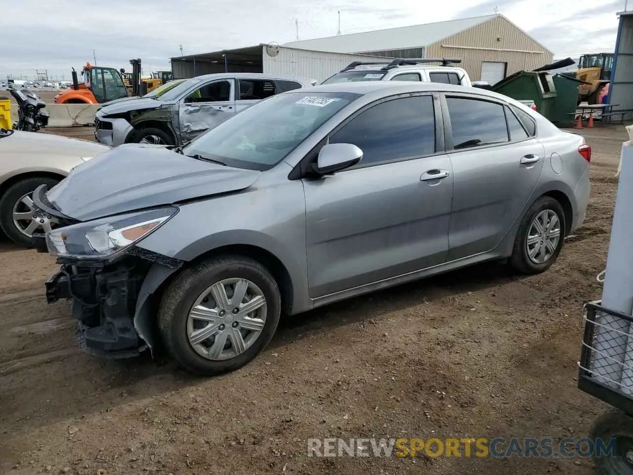 1 Photograph of a damaged car 3KPA24AD8ME400313 KIA RIO 2021