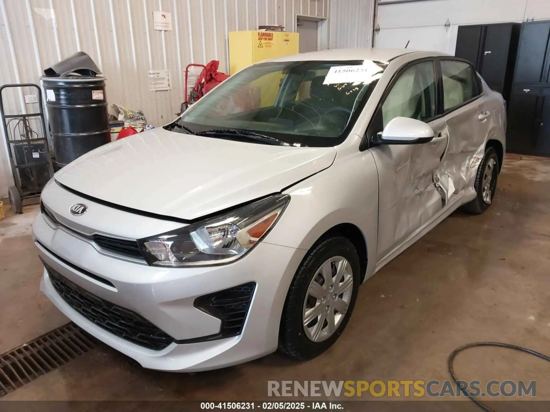 2 Photograph of a damaged car 3KPA24AD8ME413675 KIA RIO 2021