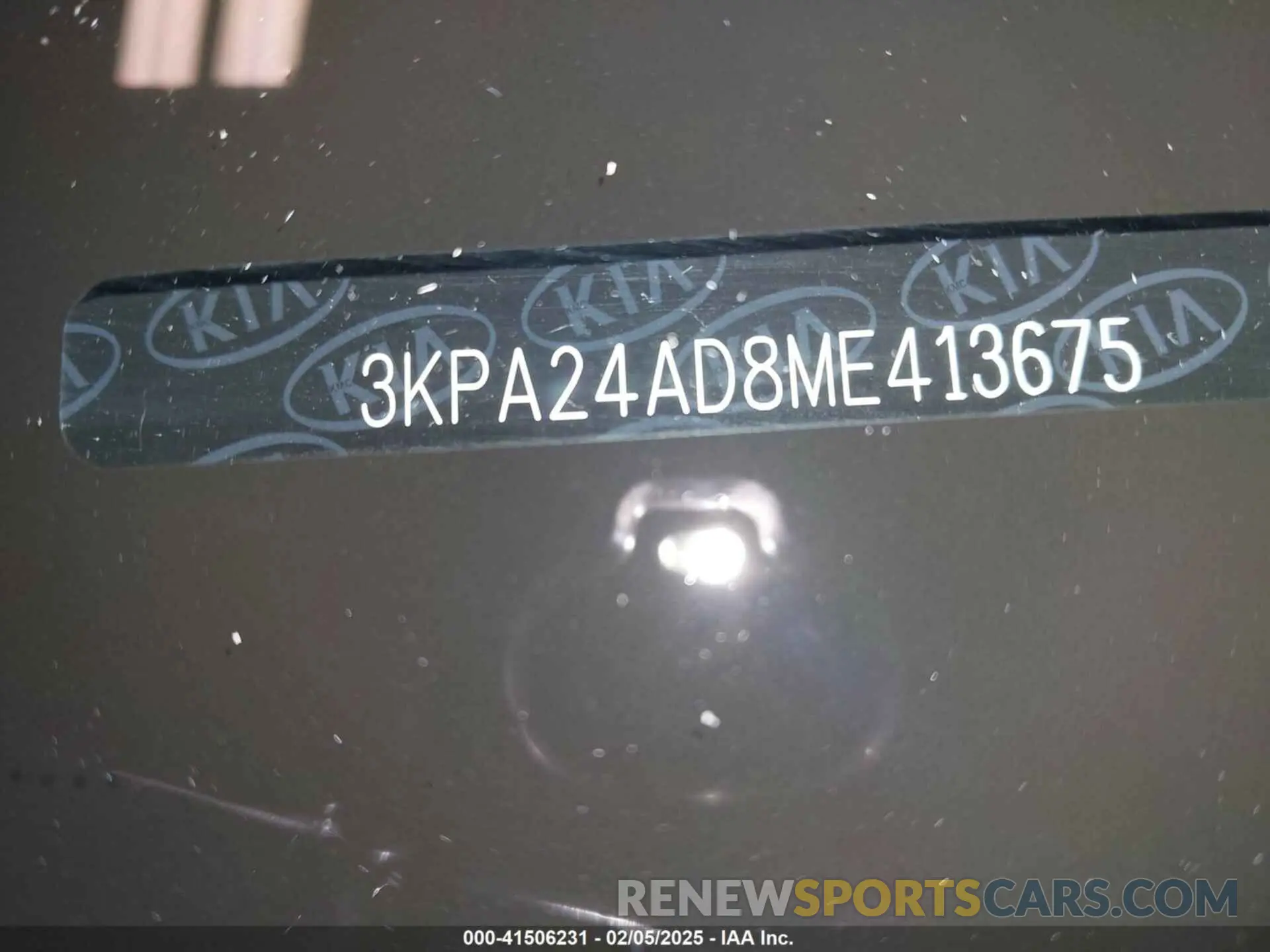 9 Photograph of a damaged car 3KPA24AD8ME413675 KIA RIO 2021