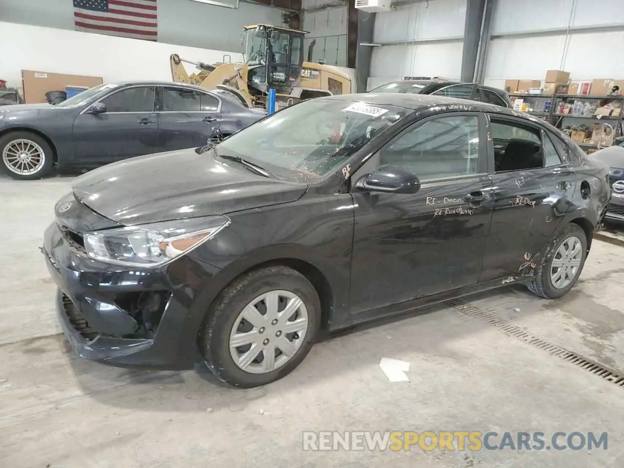 1 Photograph of a damaged car 3KPA24AD9ME394604 KIA RIO 2021