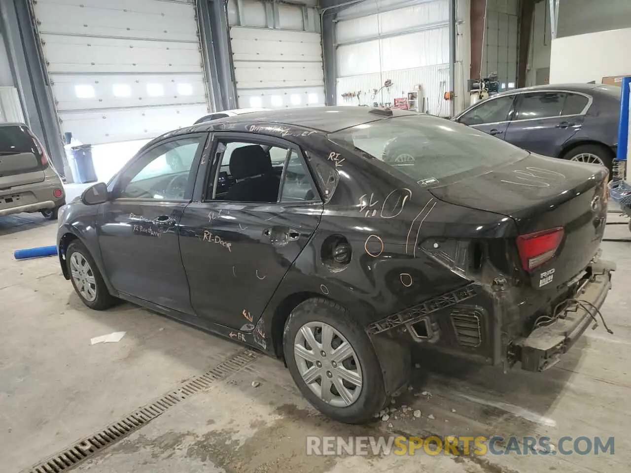 2 Photograph of a damaged car 3KPA24AD9ME394604 KIA RIO 2021