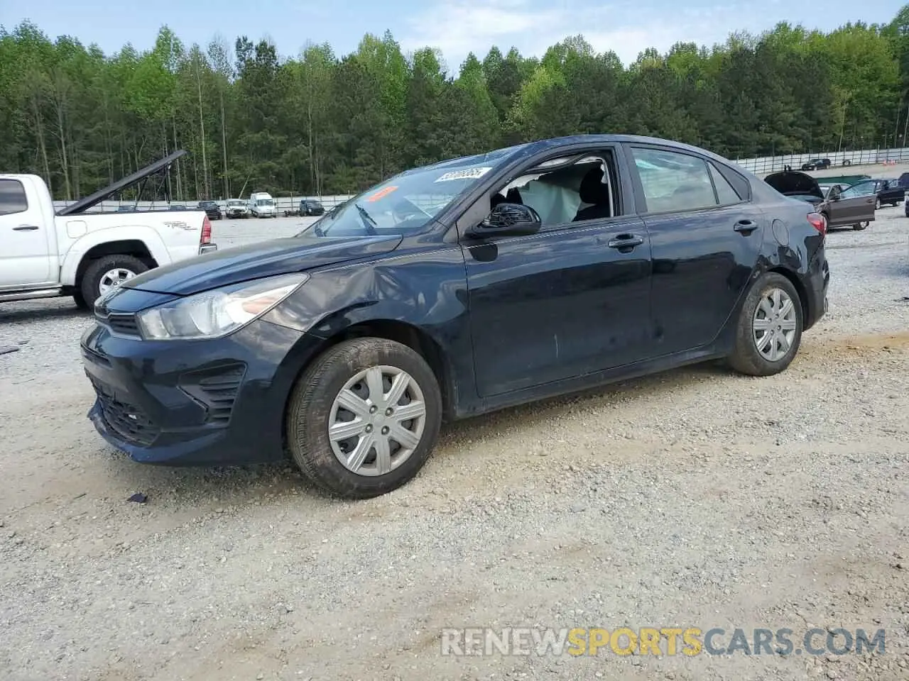1 Photograph of a damaged car 3KPA24AD9ME396448 KIA RIO 2021