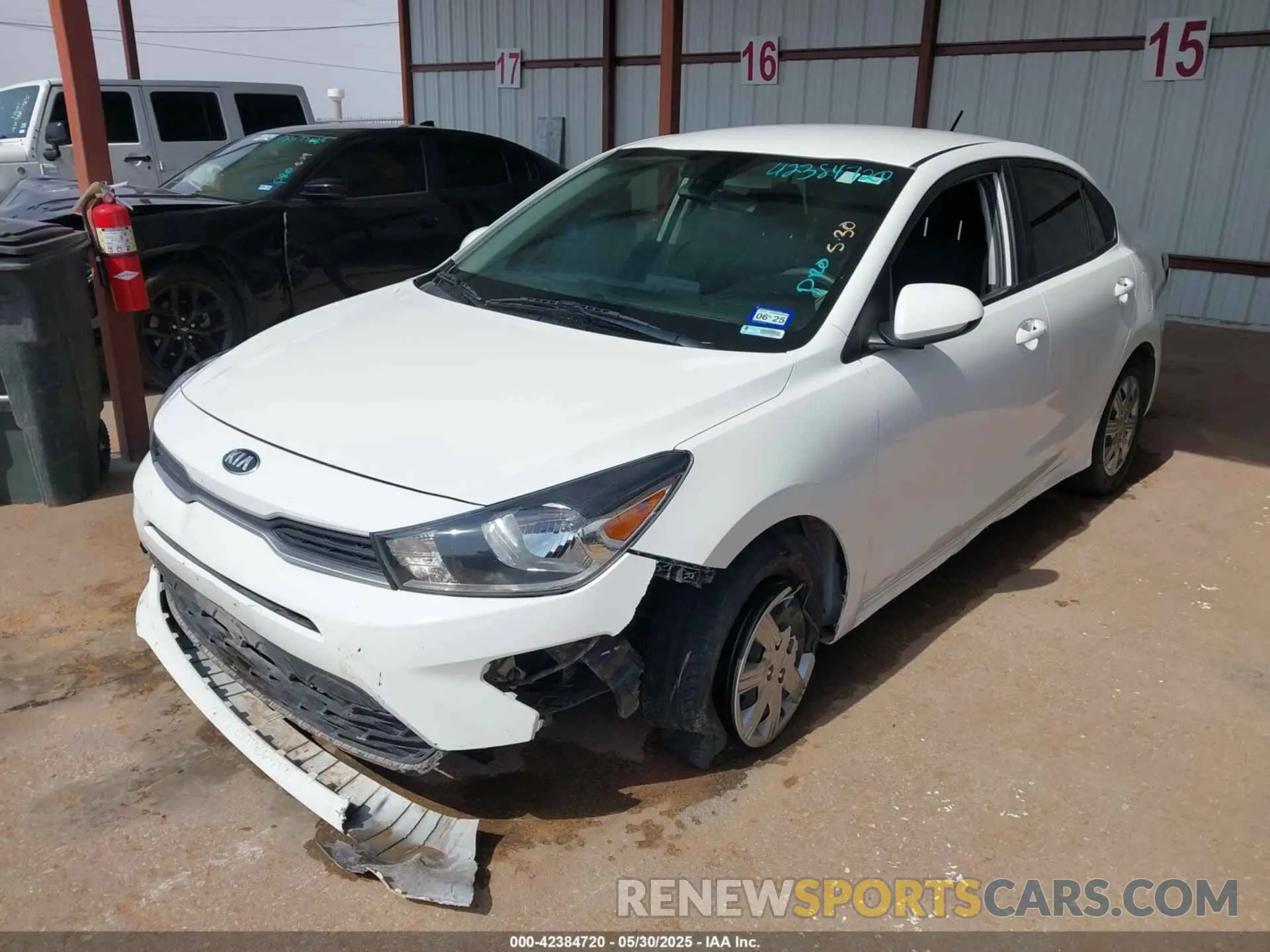2 Photograph of a damaged car 3KPA24AD9ME400529 KIA RIO 2021