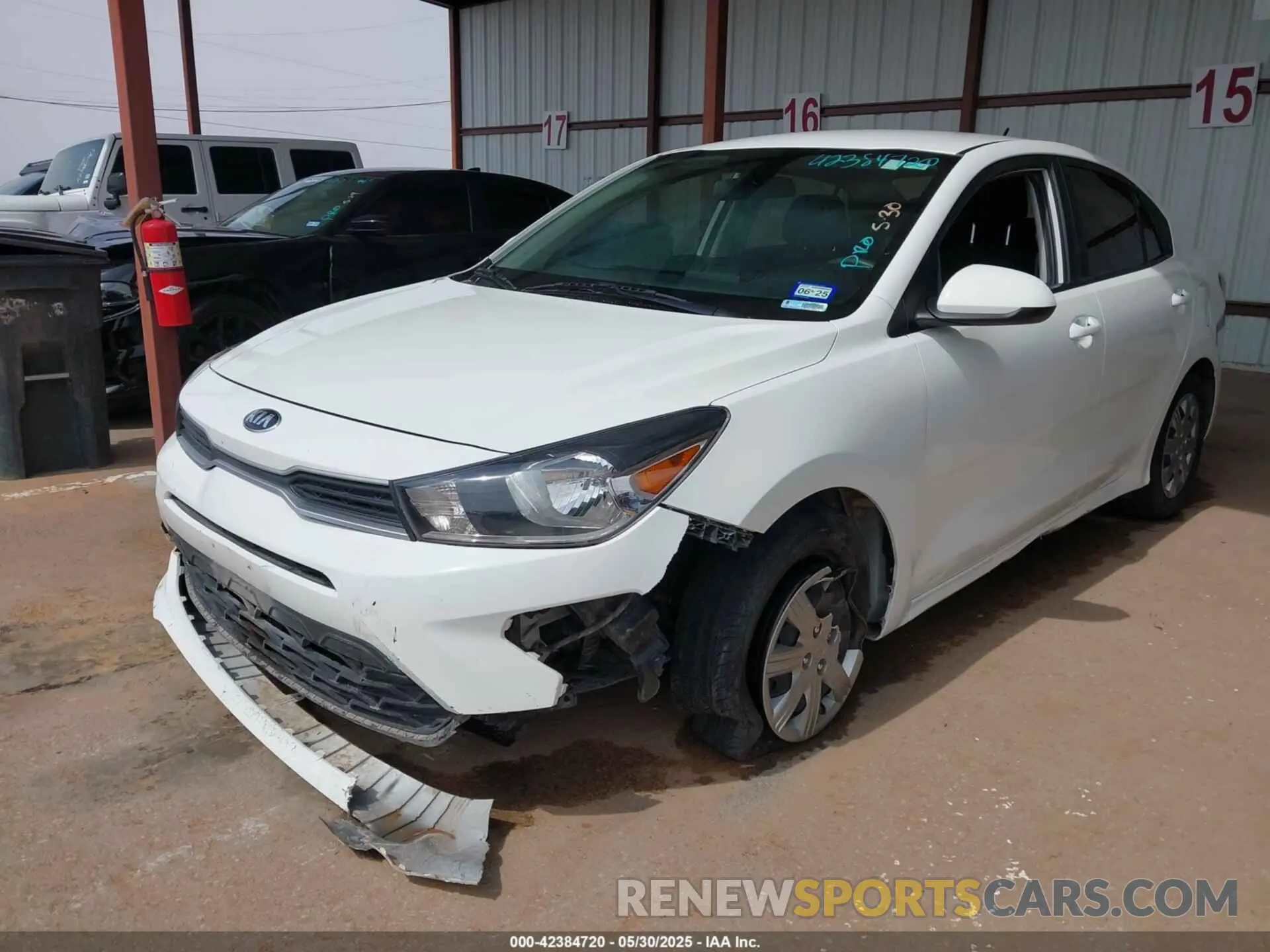 6 Photograph of a damaged car 3KPA24AD9ME400529 KIA RIO 2021