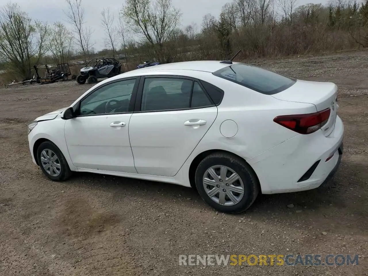 2 Photograph of a damaged car 3KPA24AD9ME414138 KIA RIO 2021