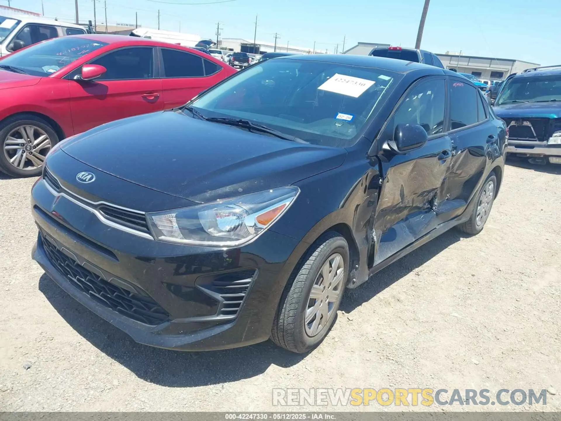 2 Photograph of a damaged car 3KPA24AD9ME416570 KIA RIO 2021