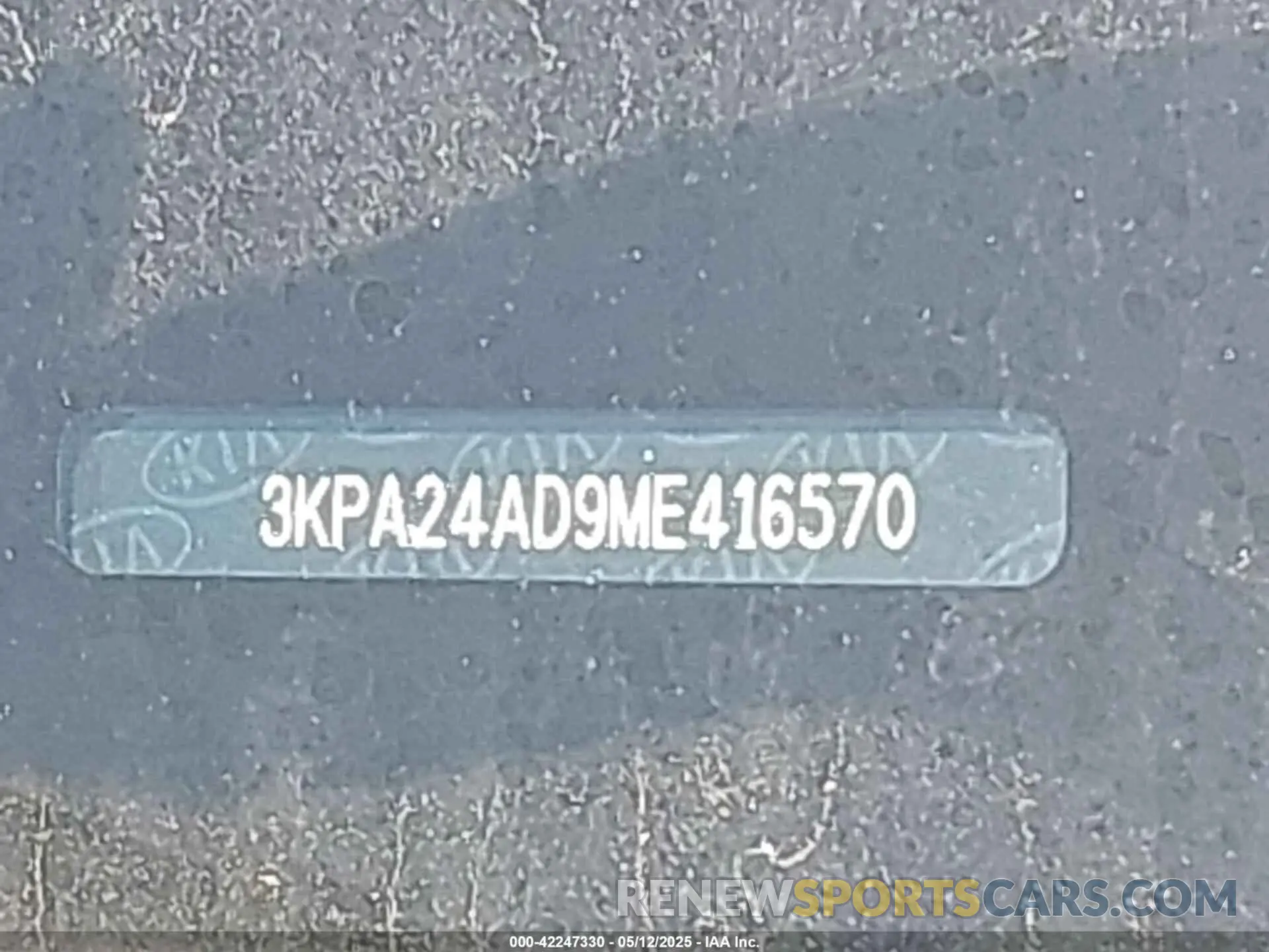9 Photograph of a damaged car 3KPA24AD9ME416570 KIA RIO 2021
