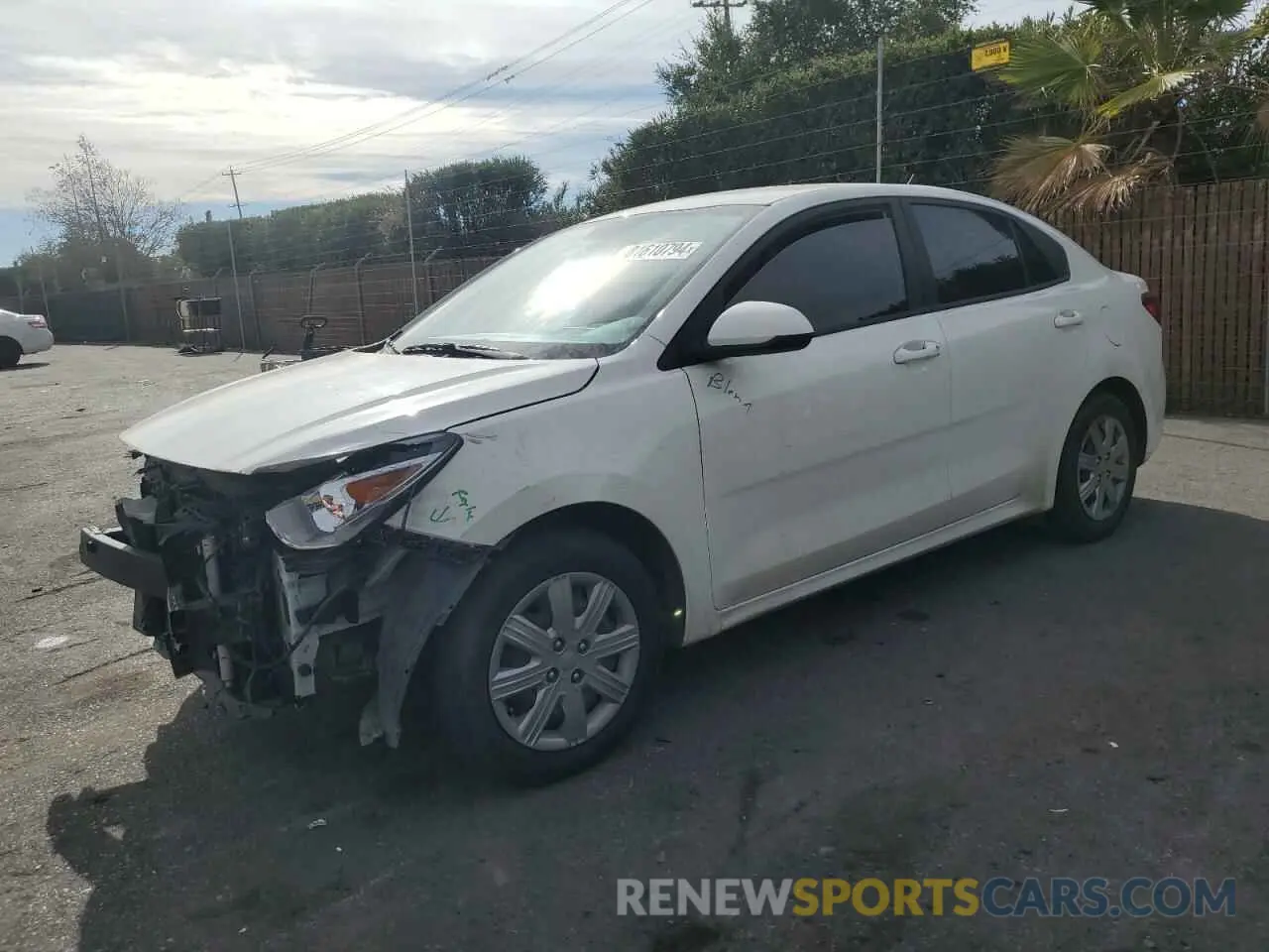 1 Photograph of a damaged car 3KPA24AD9ME430727 KIA RIO 2021