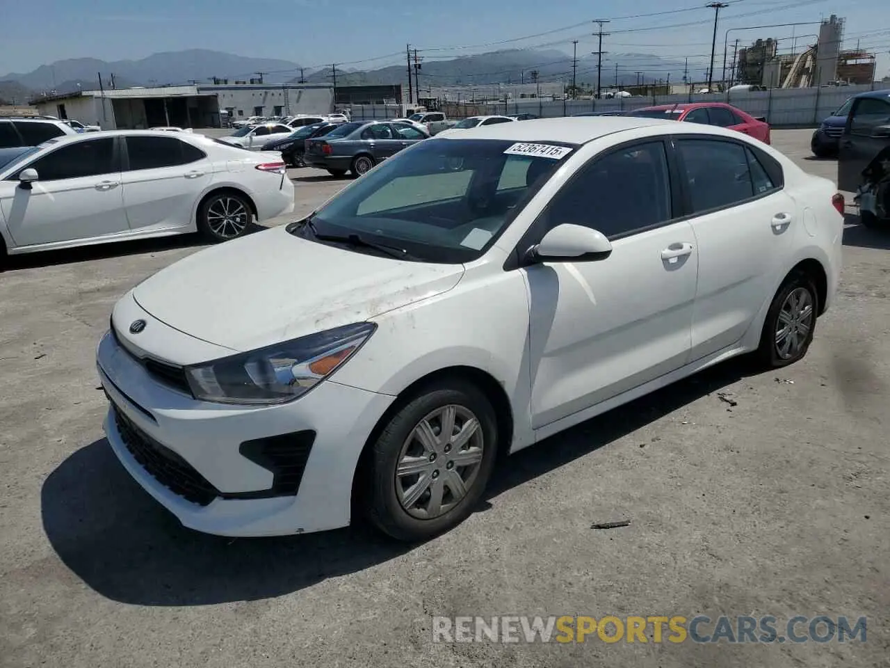 1 Photograph of a damaged car 3KPA24ADXME375737 KIA RIO 2021