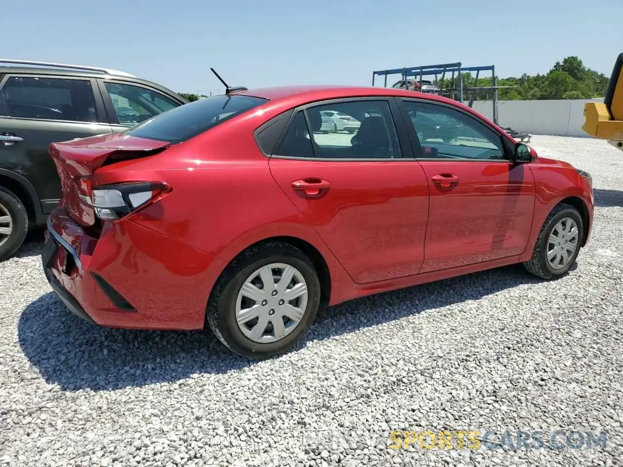 3 Photograph of a damaged car 3KPA24ADXME380582 KIA RIO 2021