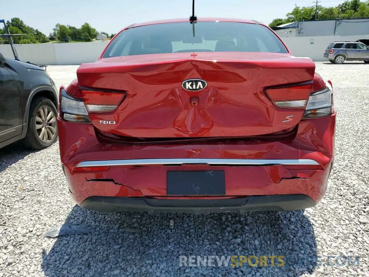 6 Photograph of a damaged car 3KPA24ADXME380582 KIA RIO 2021