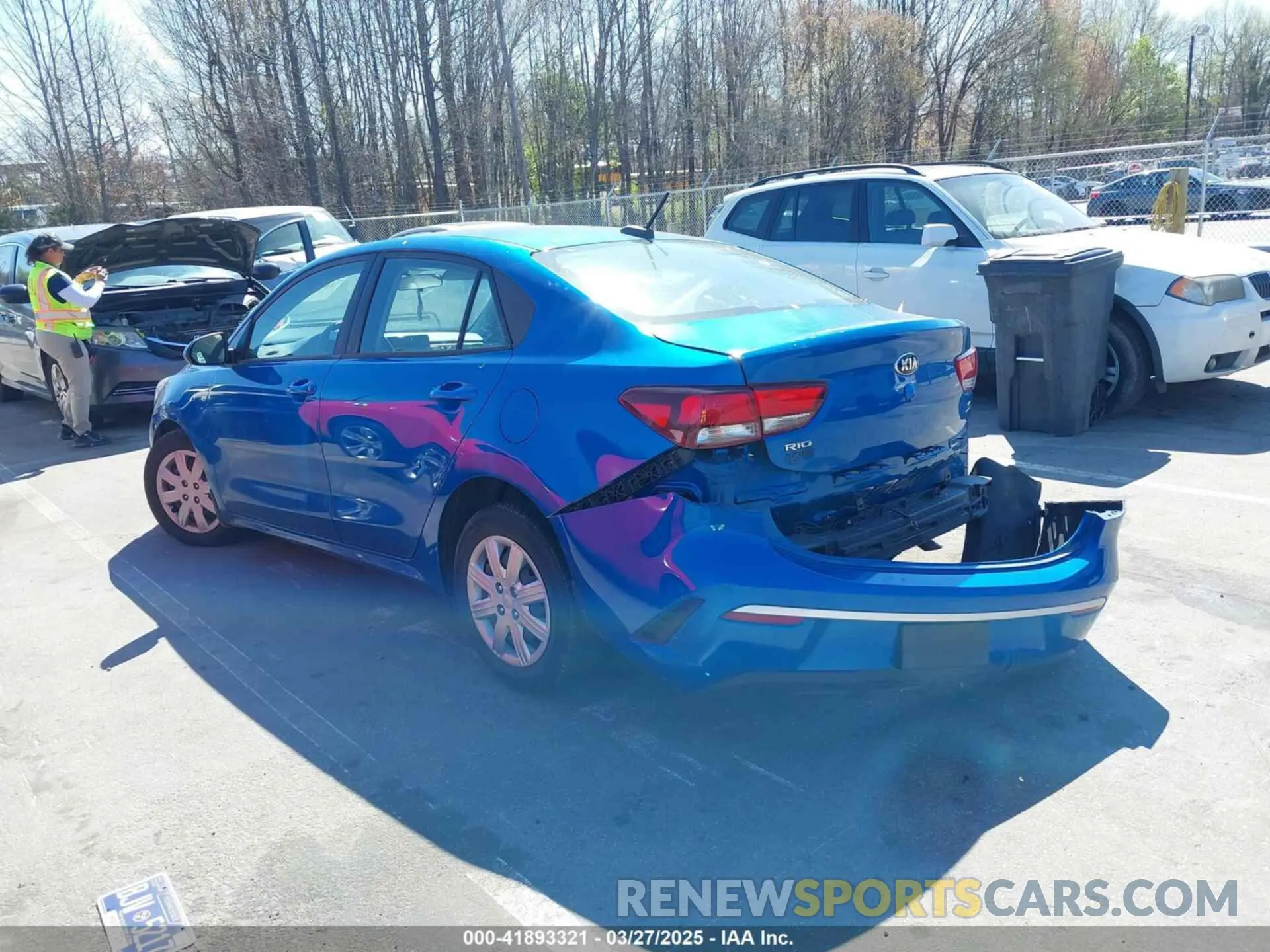 3 Photograph of a damaged car 3KPA24ADXME392599 KIA RIO 2021