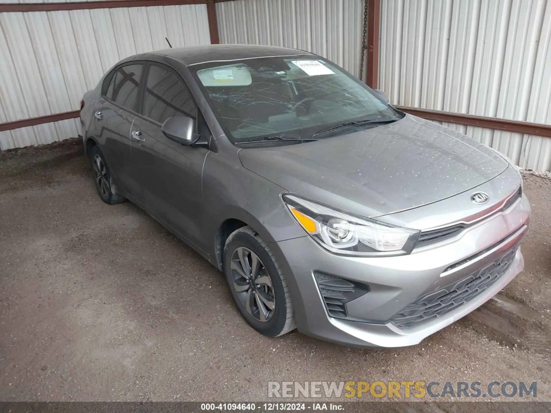 1 Photograph of a damaged car 3KPA24ADXME406680 KIA RIO 2021