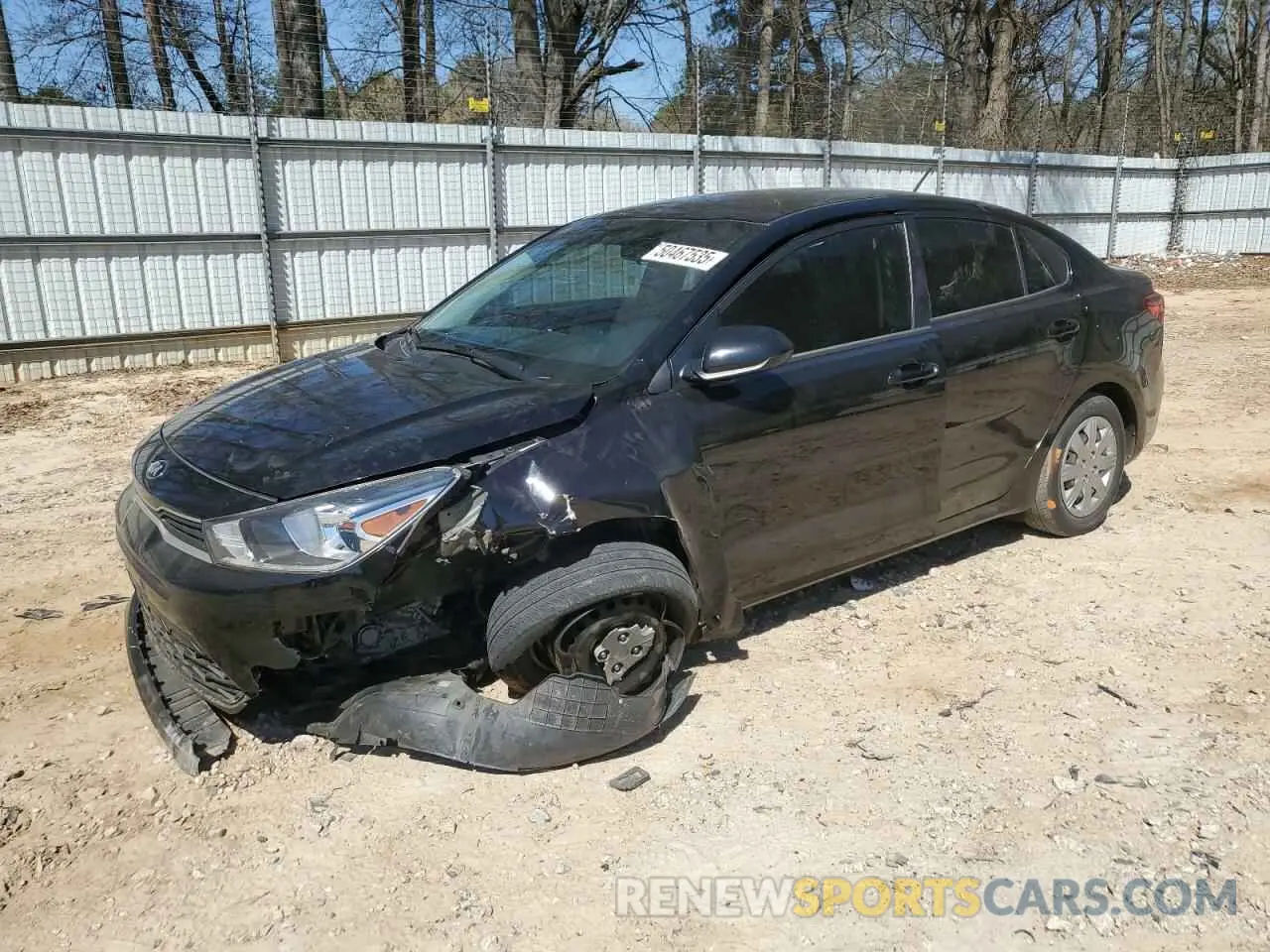 1 Photograph of a damaged car 3KPA24ADXME418098 KIA RIO 2021