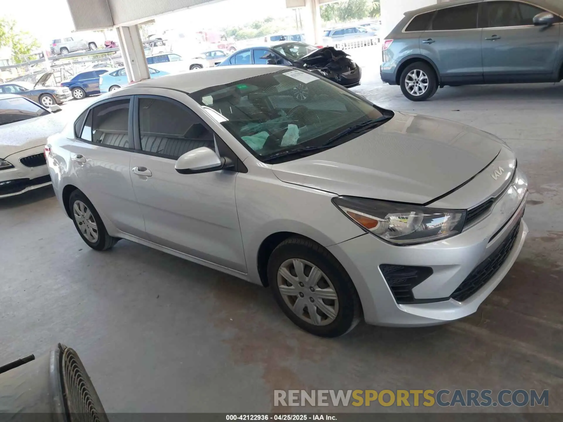 1 Photograph of a damaged car 3KPA24AD0NE434084 KIA RIO 2022