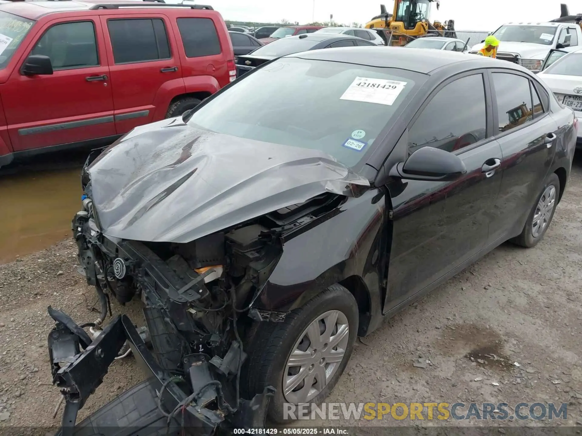 2 Photograph of a damaged car 3KPA24AD0NE463228 KIA RIO 2022