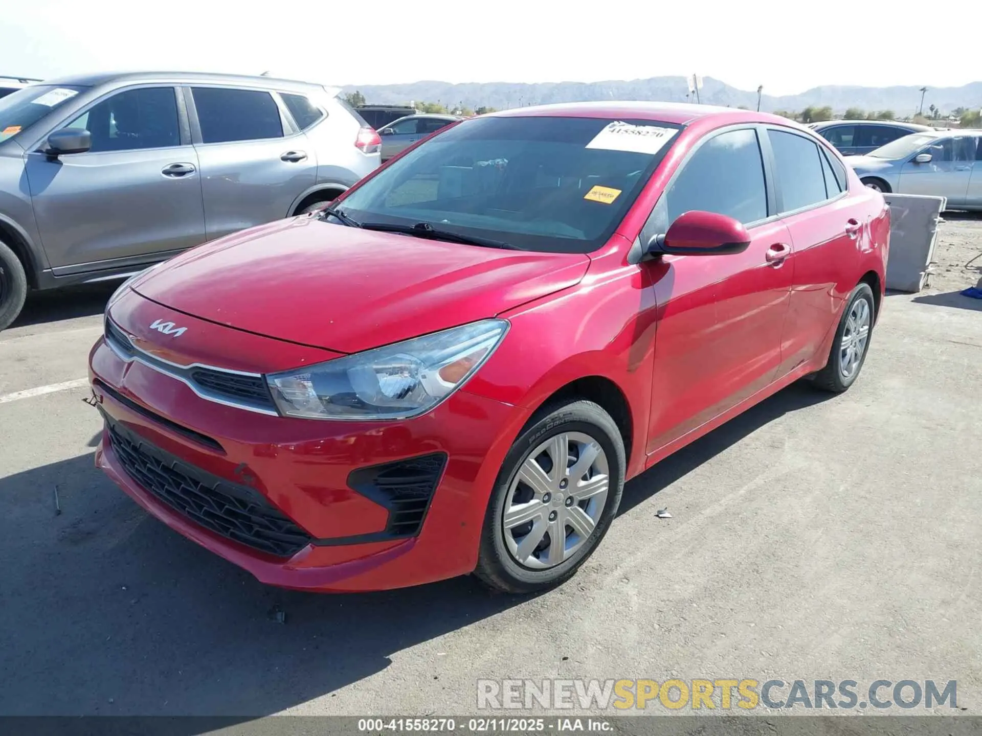2 Photograph of a damaged car 3KPA24AD0NE485472 KIA RIO 2022