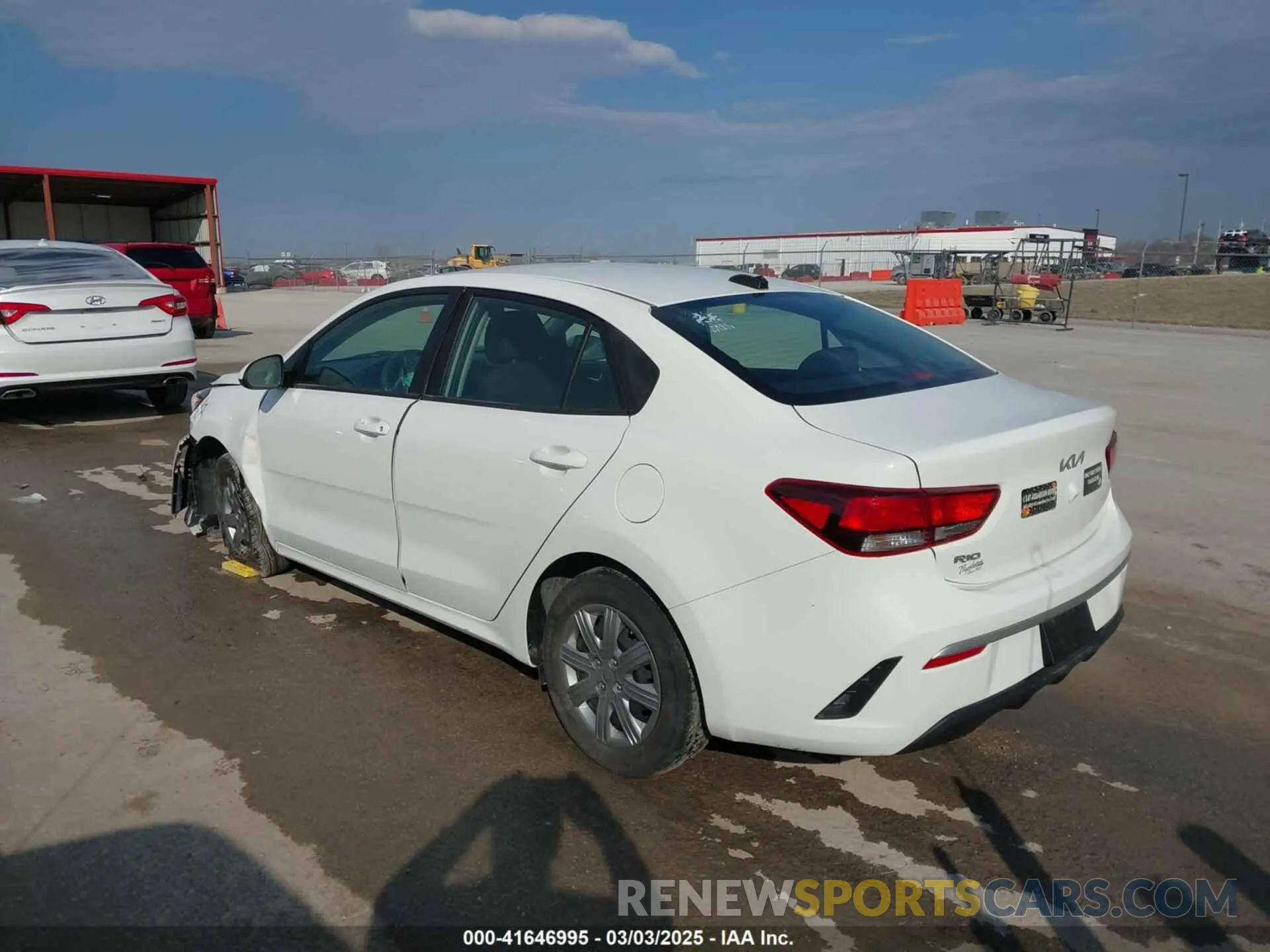 3 Photograph of a damaged car 3KPA24AD0NE503355 KIA RIO 2022