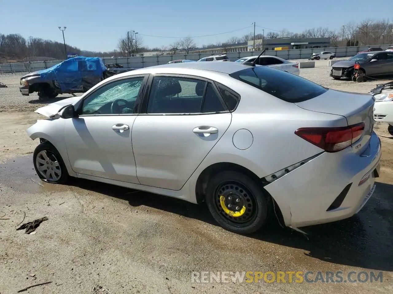 2 Photograph of a damaged car 3KPA24AD1NE449662 KIA RIO 2022