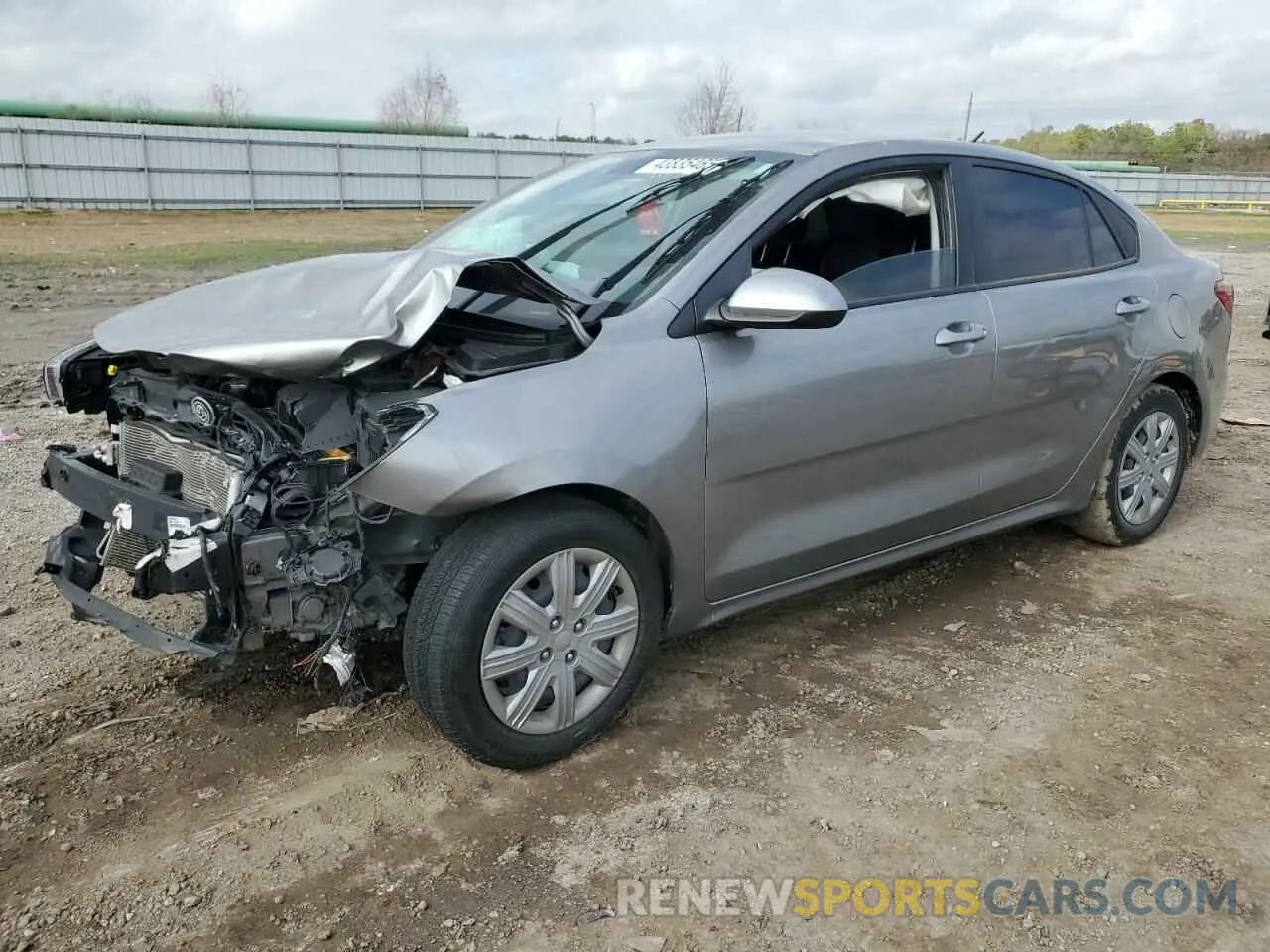 1 Photograph of a damaged car 3KPA24AD1NE450486 KIA RIO 2022