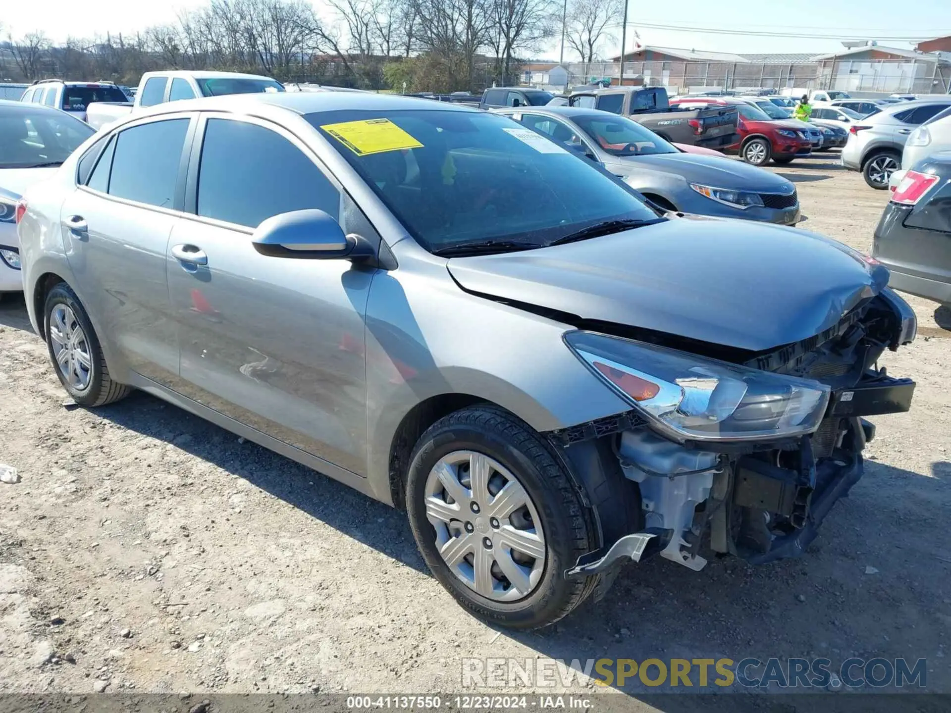 1 Photograph of a damaged car 3KPA24AD1NE450651 KIA RIO 2022