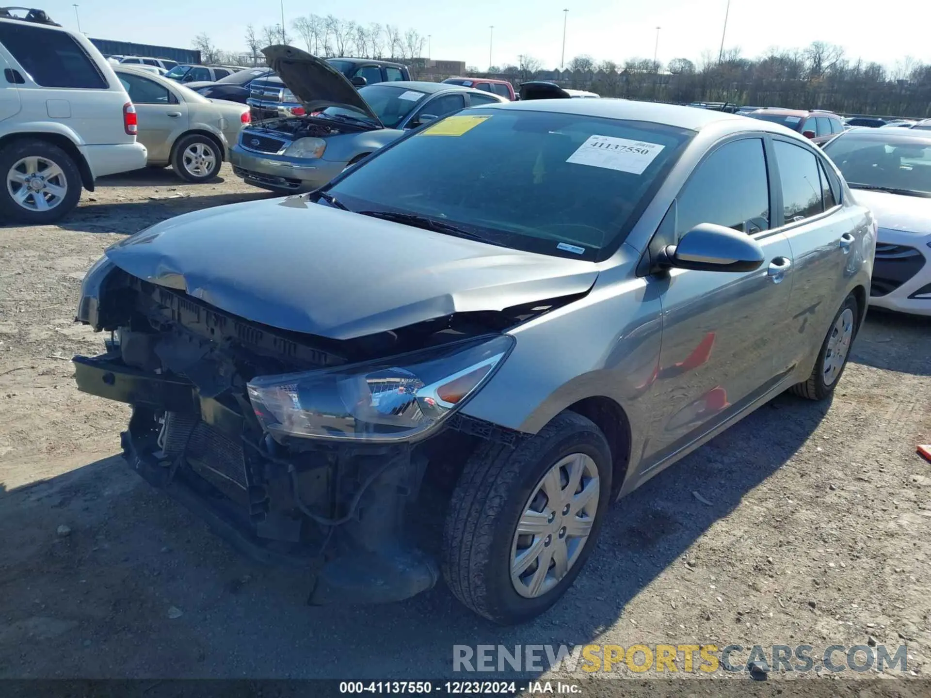 2 Photograph of a damaged car 3KPA24AD1NE450651 KIA RIO 2022