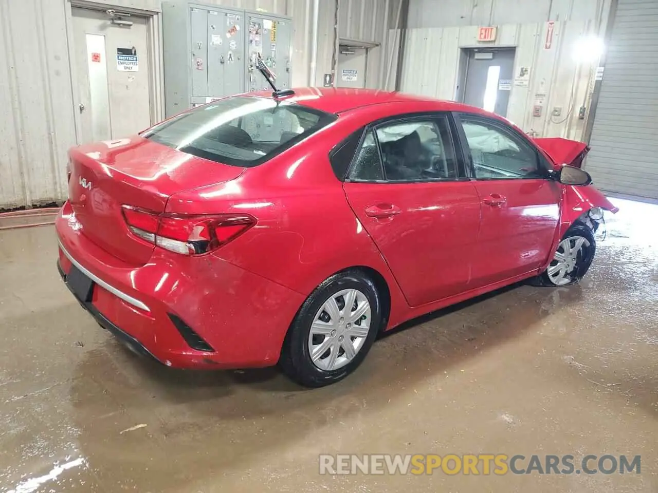 3 Photograph of a damaged car 3KPA24AD1NE460290 KIA RIO 2022