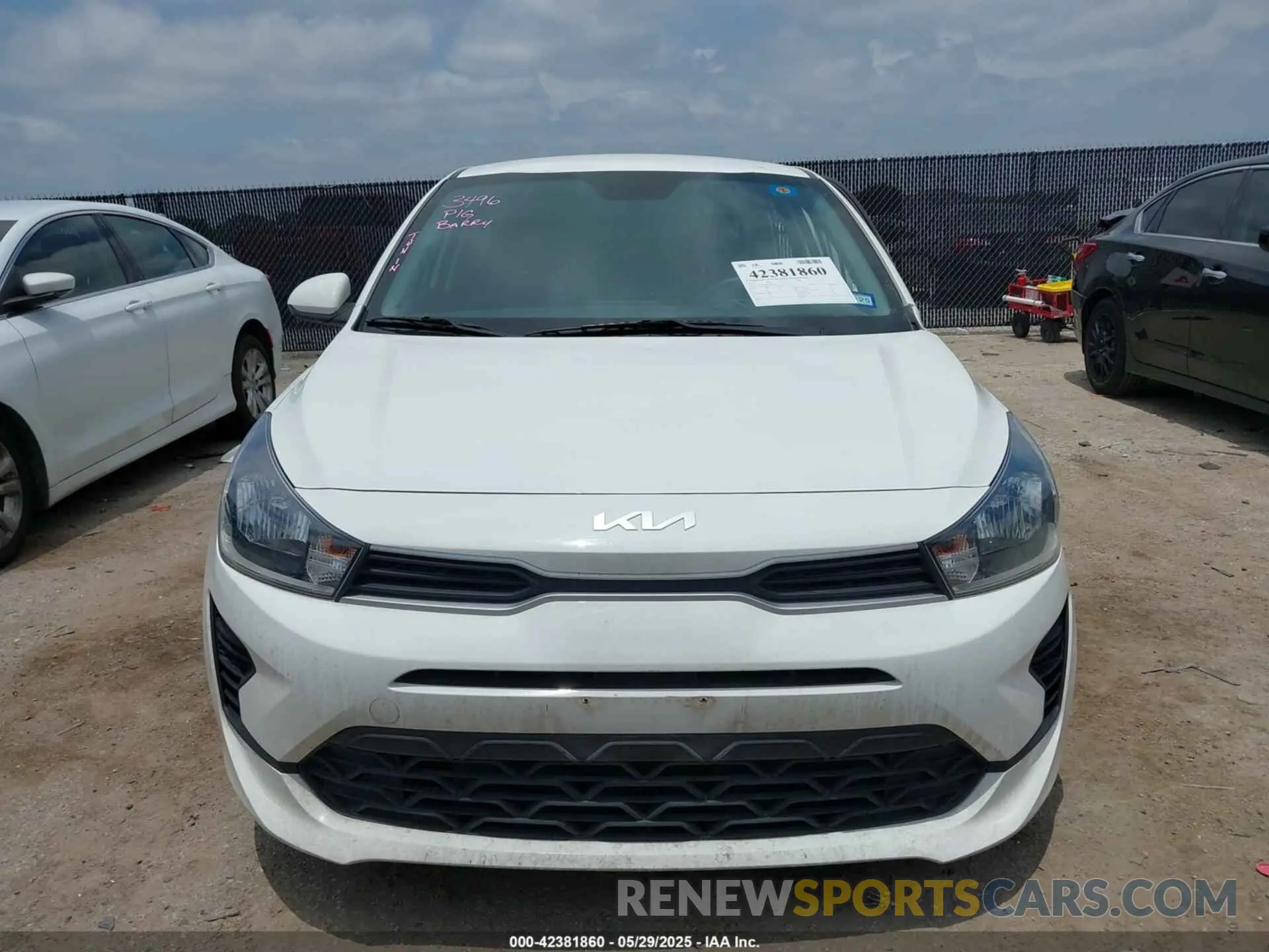 12 Photograph of a damaged car 3KPA24AD1NE484816 KIA RIO 2022