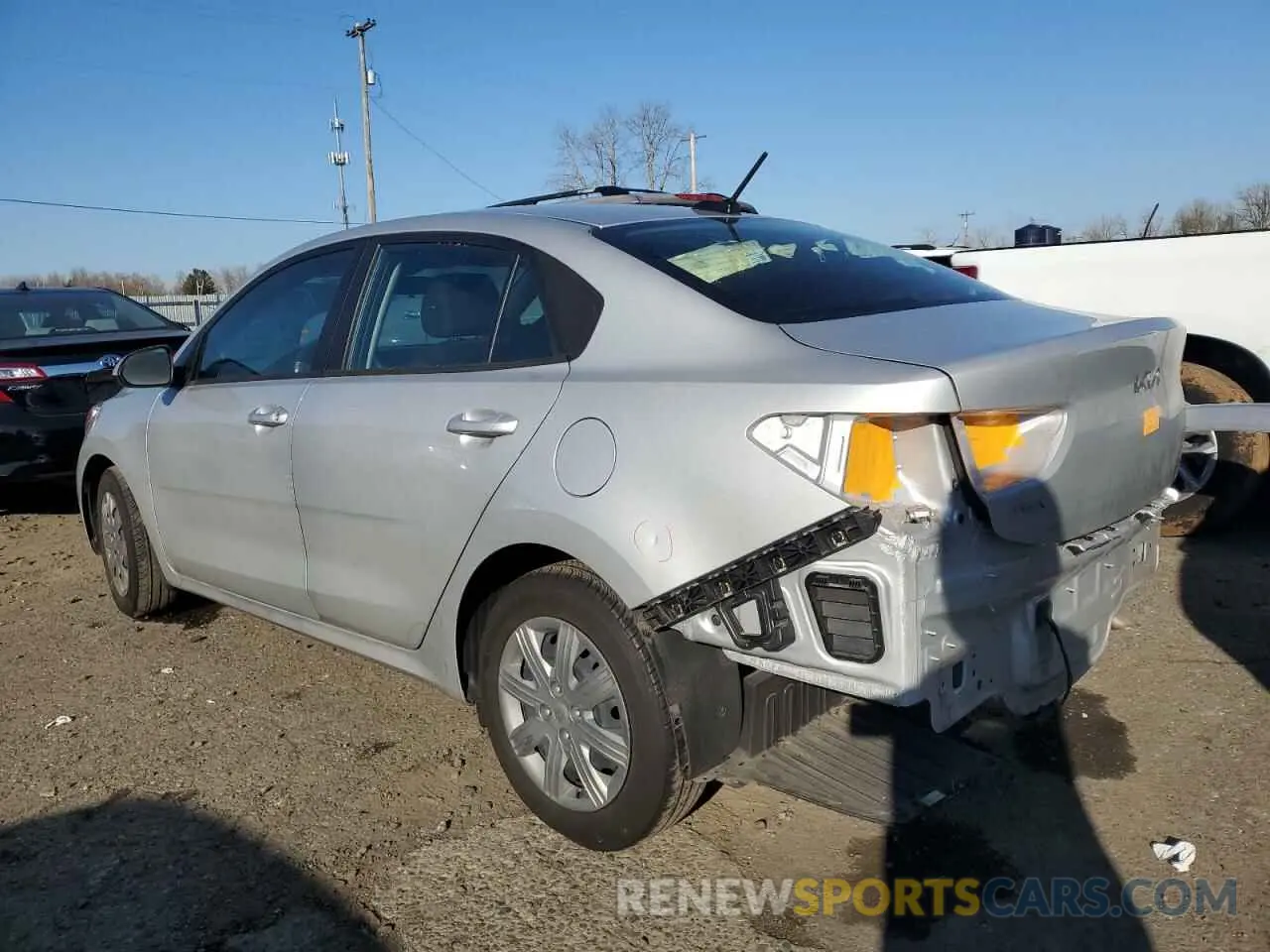 2 Photograph of a damaged car 3KPA24AD1NE486100 KIA RIO 2022