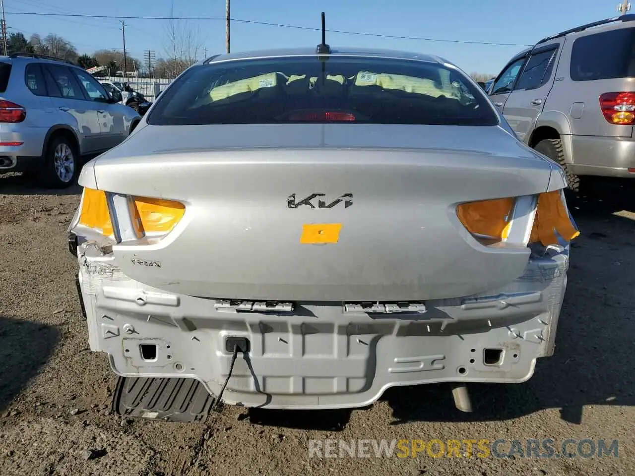 6 Photograph of a damaged car 3KPA24AD1NE486100 KIA RIO 2022