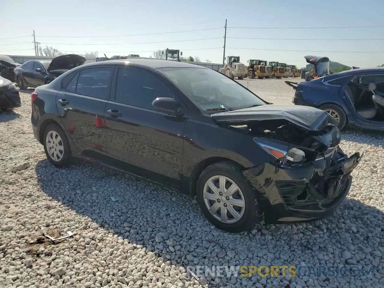 4 Photograph of a damaged car 3KPA24AD2NE438931 KIA RIO 2022