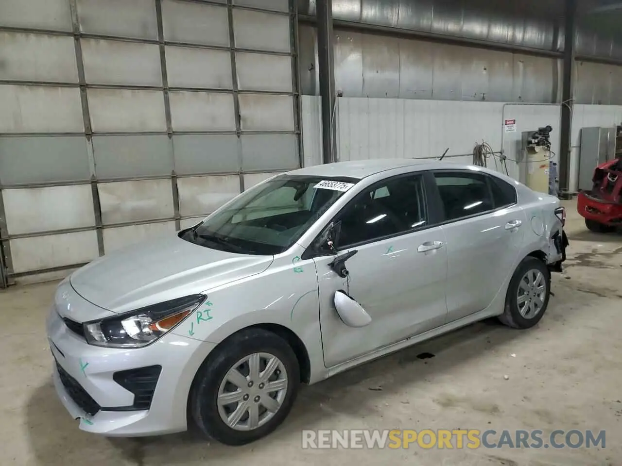 1 Photograph of a damaged car 3KPA24AD2NE445328 KIA RIO 2022