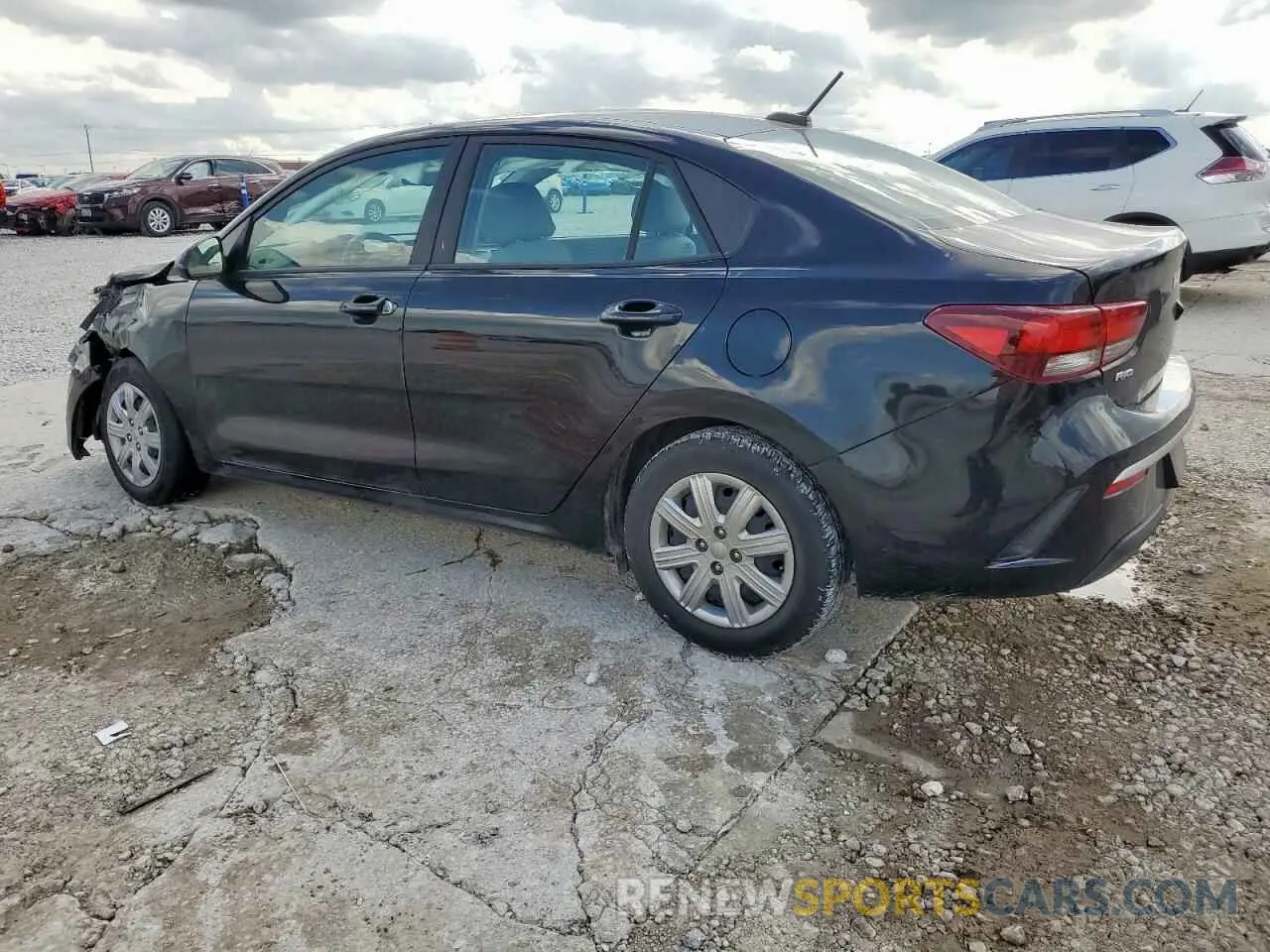 2 Photograph of a damaged car 3KPA24AD2NE453963 KIA RIO 2022