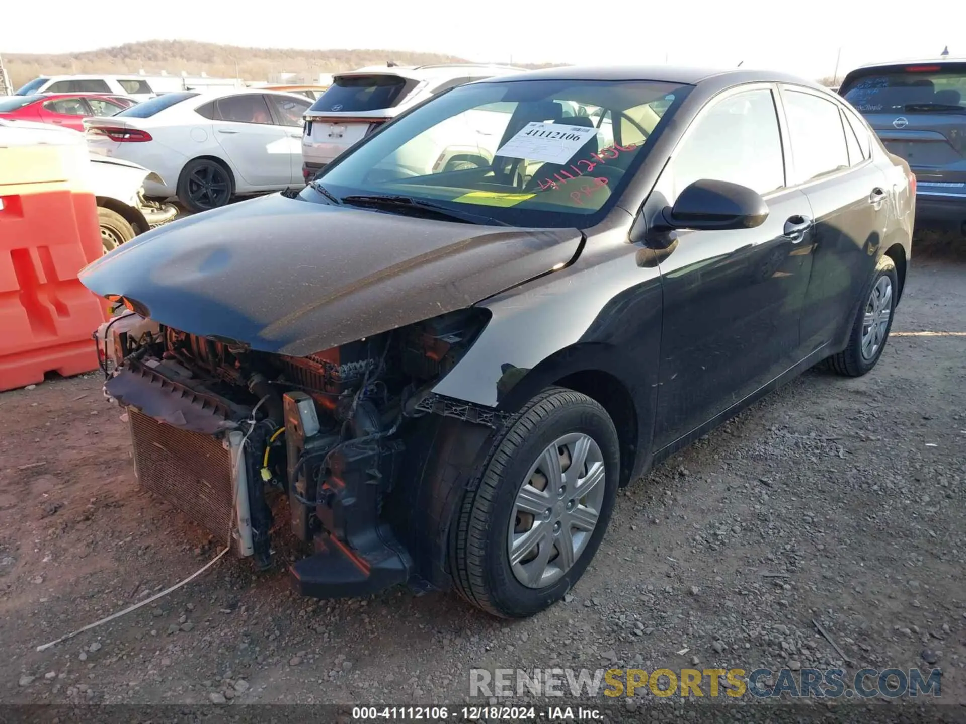 2 Photograph of a damaged car 3KPA24AD2NE468544 KIA RIO 2022