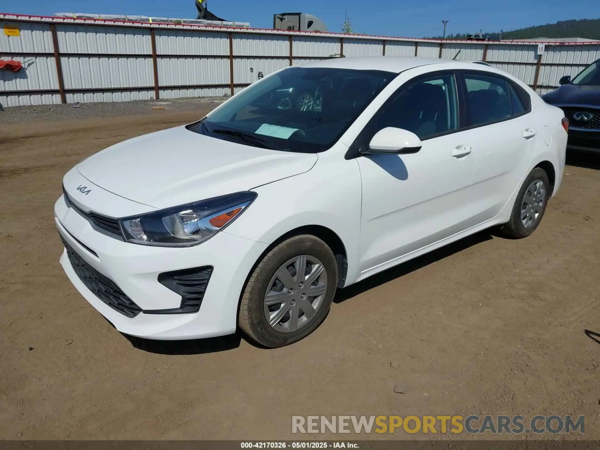 2 Photograph of a damaged car 3KPA24AD2NE473968 KIA RIO 2022