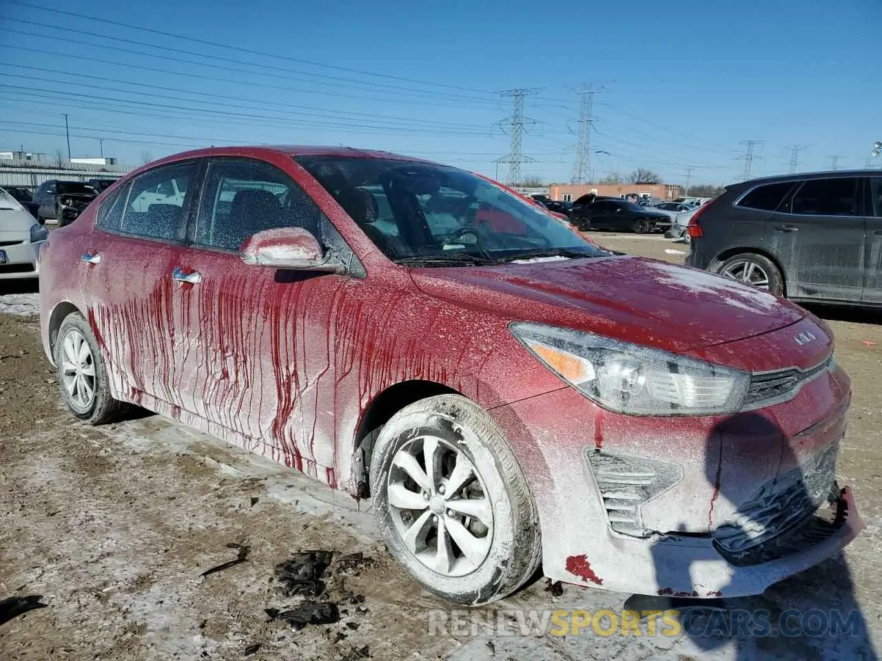 4 Photograph of a damaged car 3KPA24AD2NE483433 KIA RIO 2022