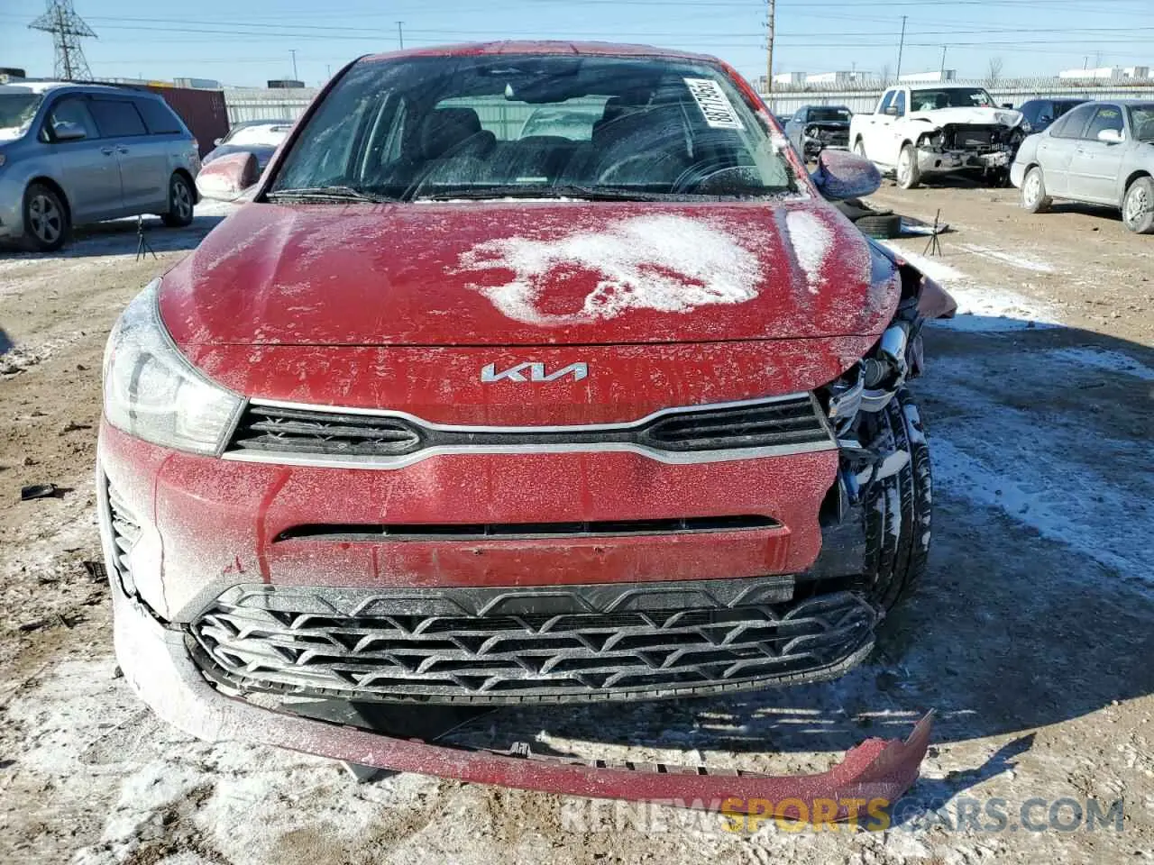 5 Photograph of a damaged car 3KPA24AD2NE483433 KIA RIO 2022