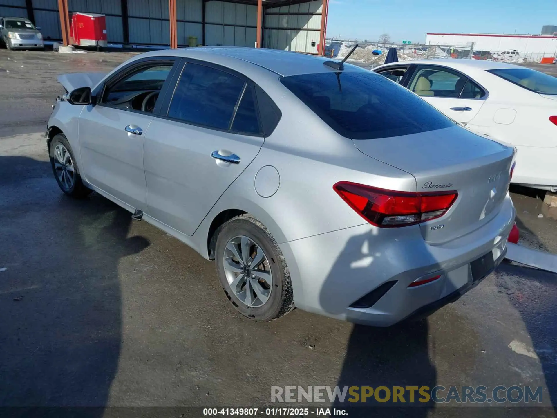 3 Photograph of a damaged car 3KPA24AD3NE441675 KIA RIO 2022