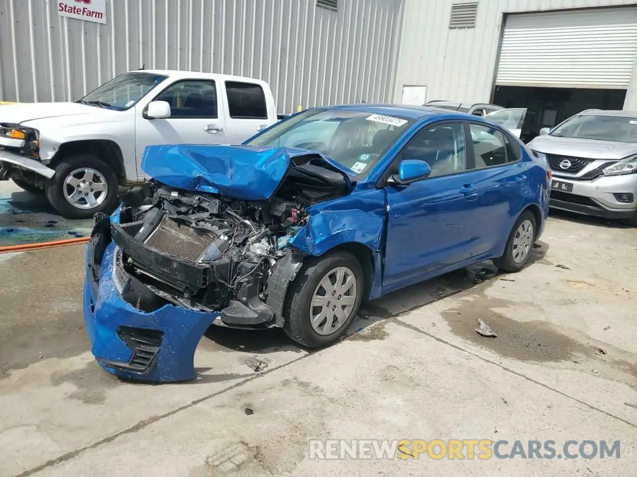 1 Photograph of a damaged car 3KPA24AD3NE468231 KIA RIO 2022