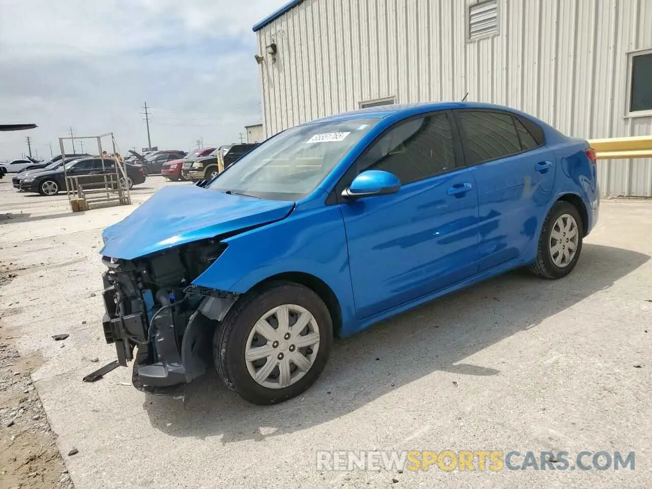 1 Photograph of a damaged car 3KPA24AD3NE485482 KIA RIO 2022