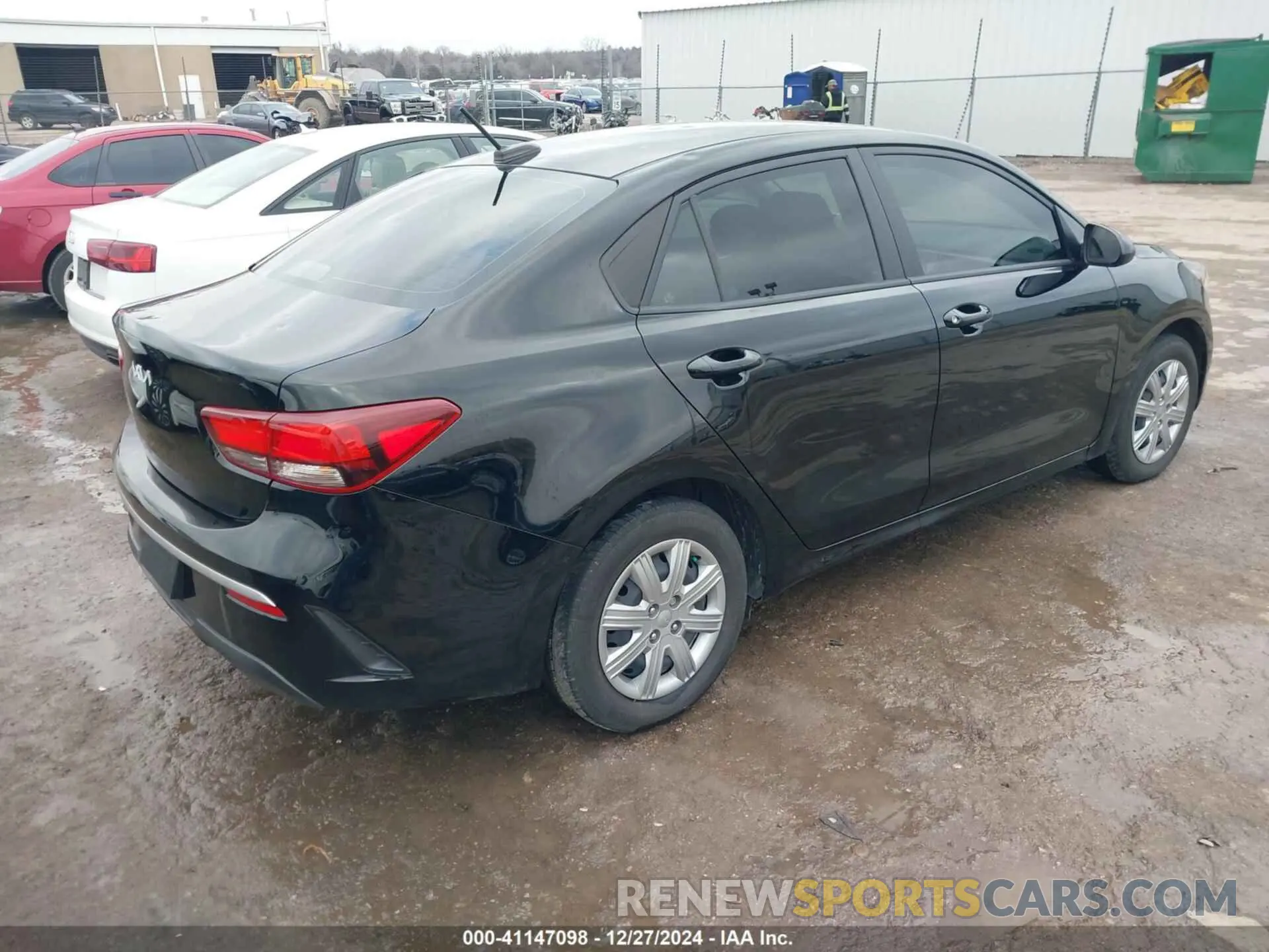 4 Photograph of a damaged car 3KPA24AD3NE510638 KIA RIO 2022