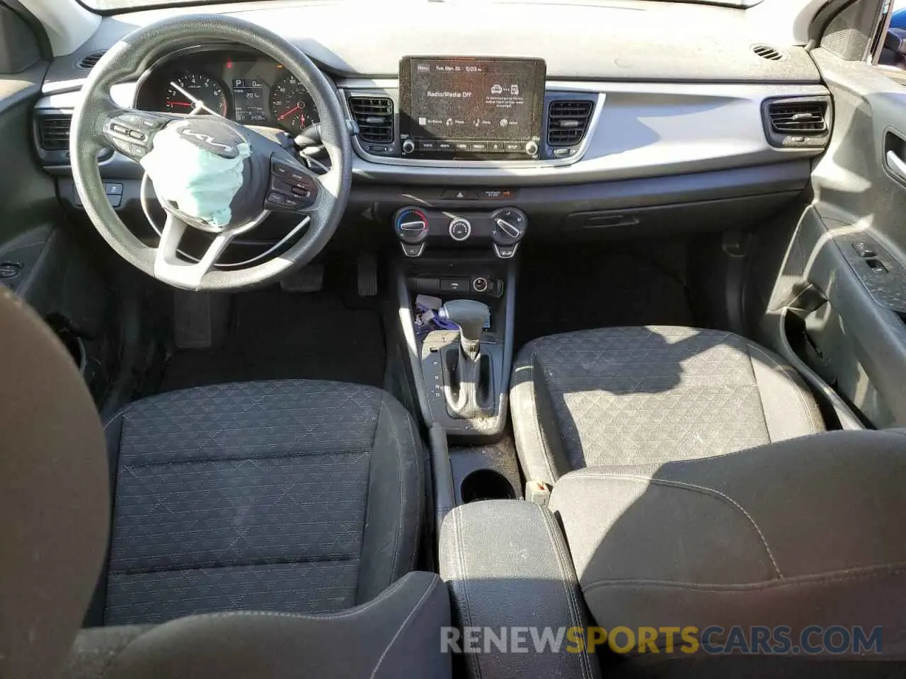 8 Photograph of a damaged car 3KPA24AD4NE431186 KIA RIO 2022