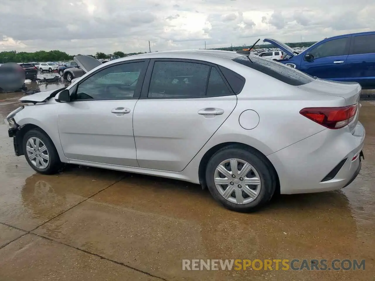 2 Photograph of a damaged car 3KPA24AD4NE438316 KIA RIO 2022