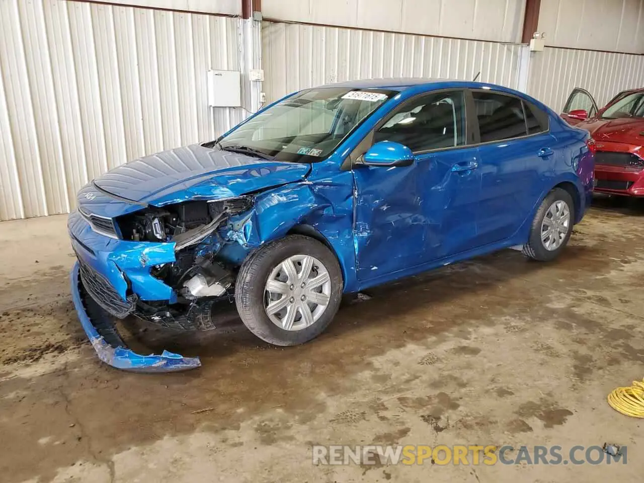 1 Photograph of a damaged car 3KPA24AD4NE452586 KIA RIO 2022