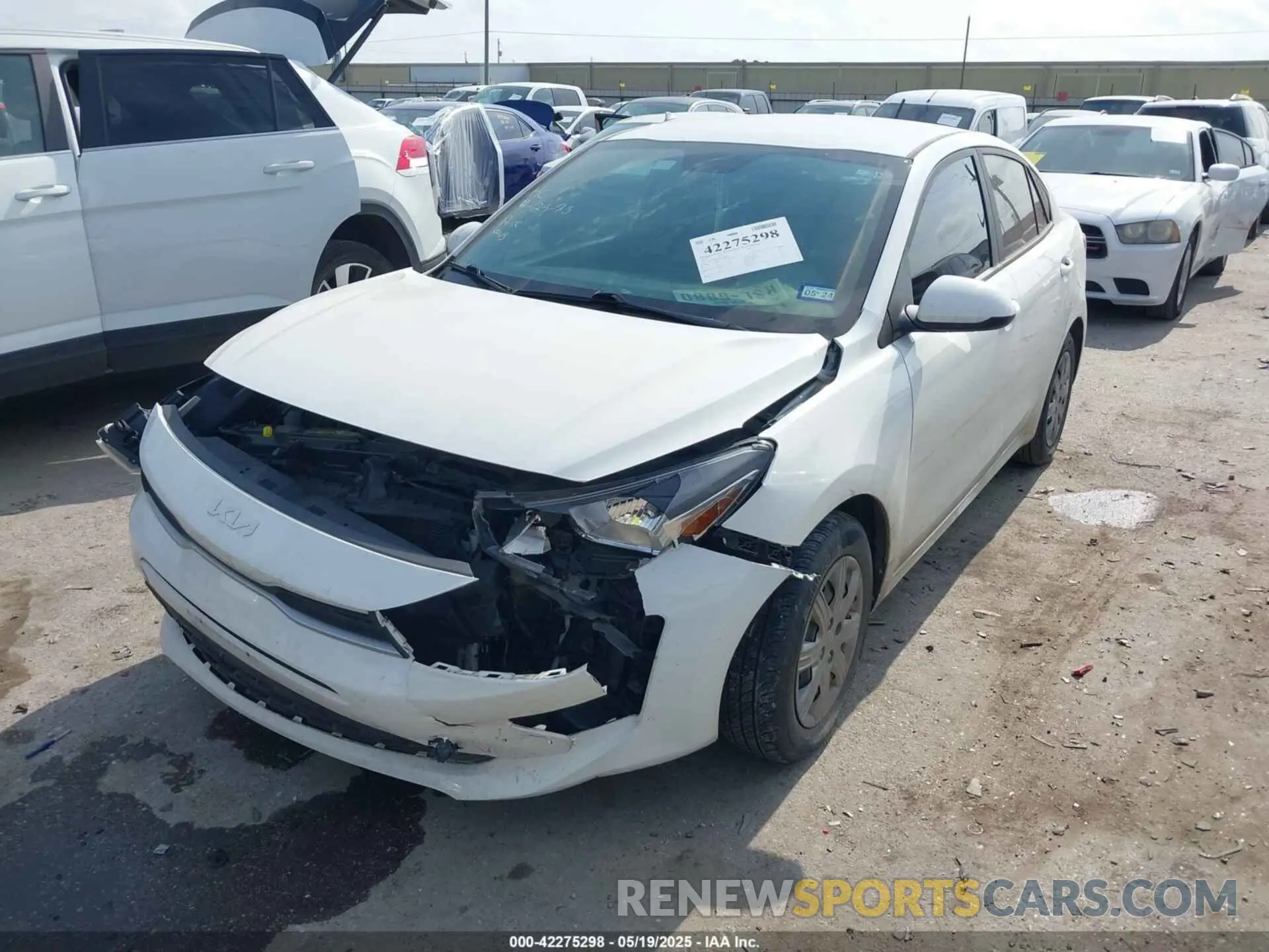 2 Photograph of a damaged car 3KPA24AD4NE478606 KIA RIO 2022