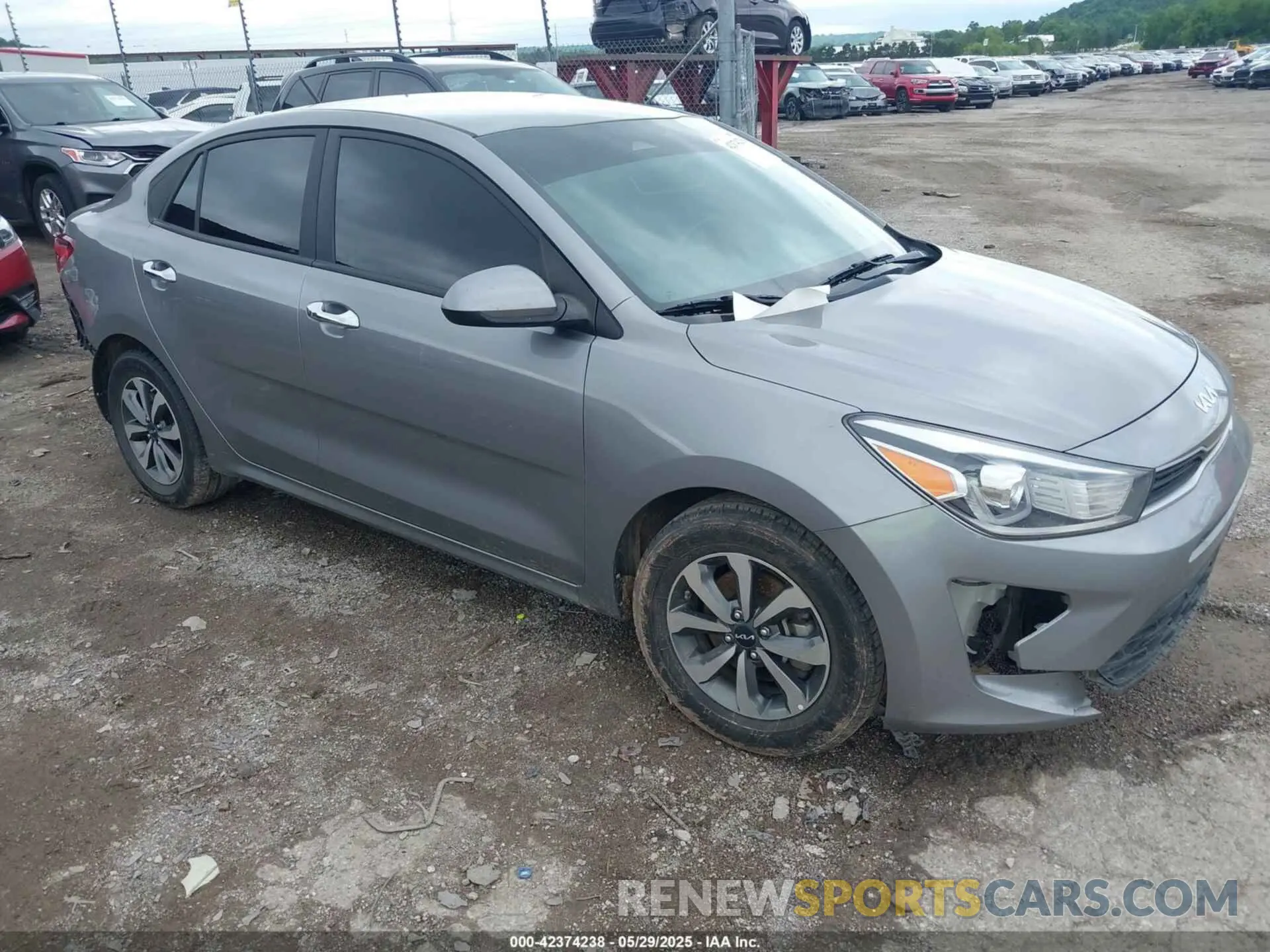 1 Photograph of a damaged car 3KPA24AD4NE481215 KIA RIO 2022