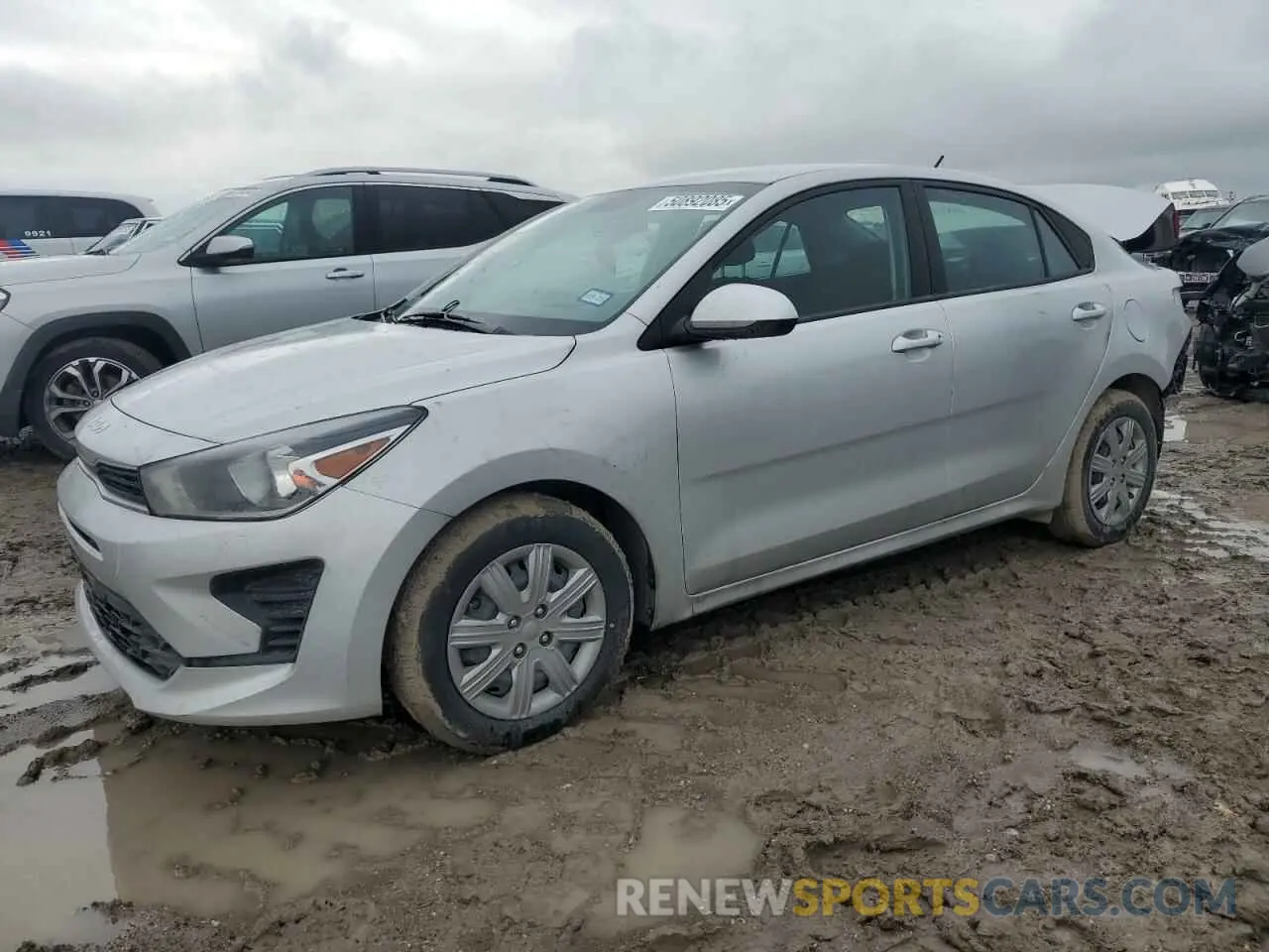 1 Photograph of a damaged car 3KPA24AD4NE486009 KIA RIO 2022
