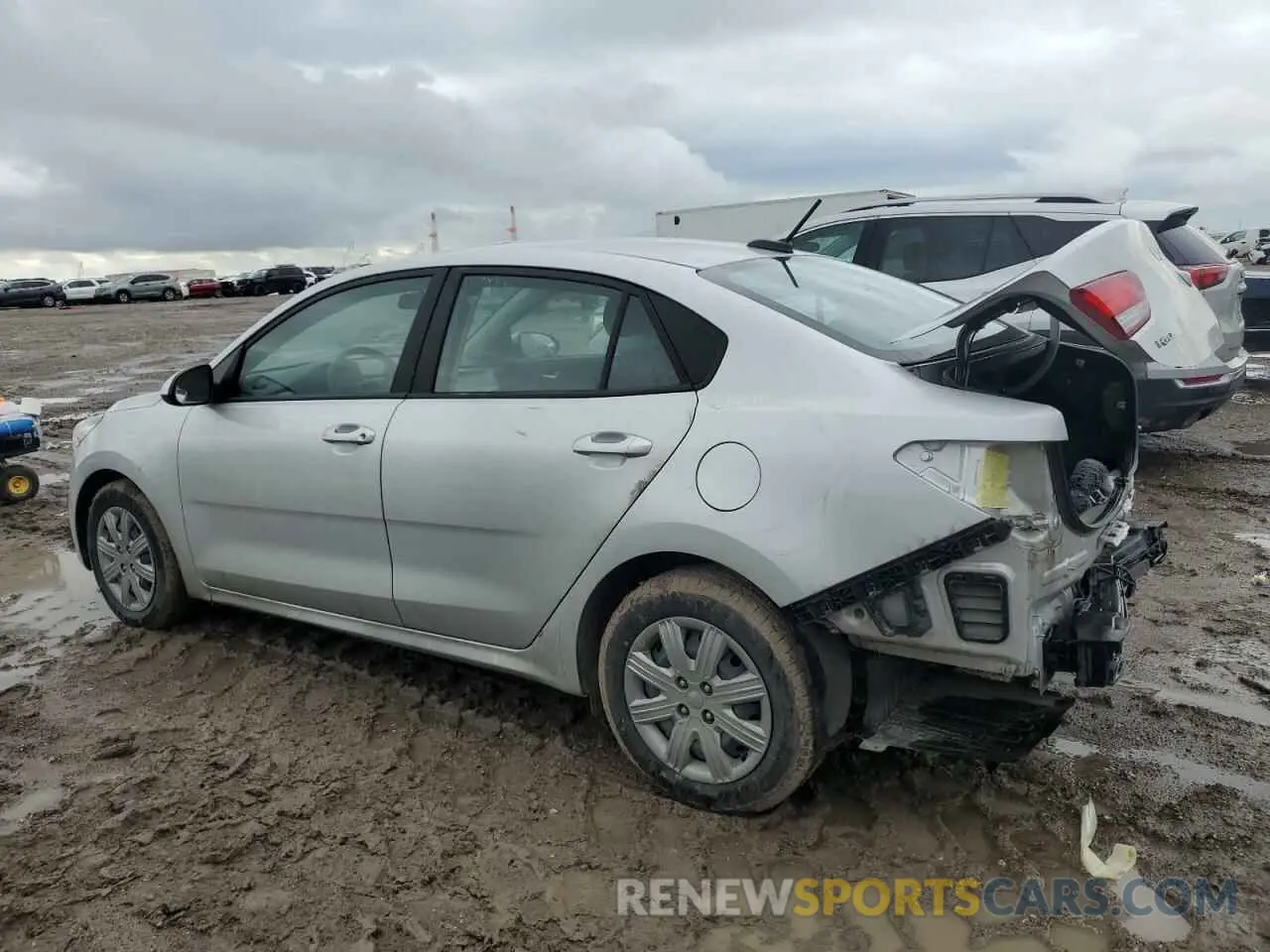 2 Photograph of a damaged car 3KPA24AD4NE486009 KIA RIO 2022